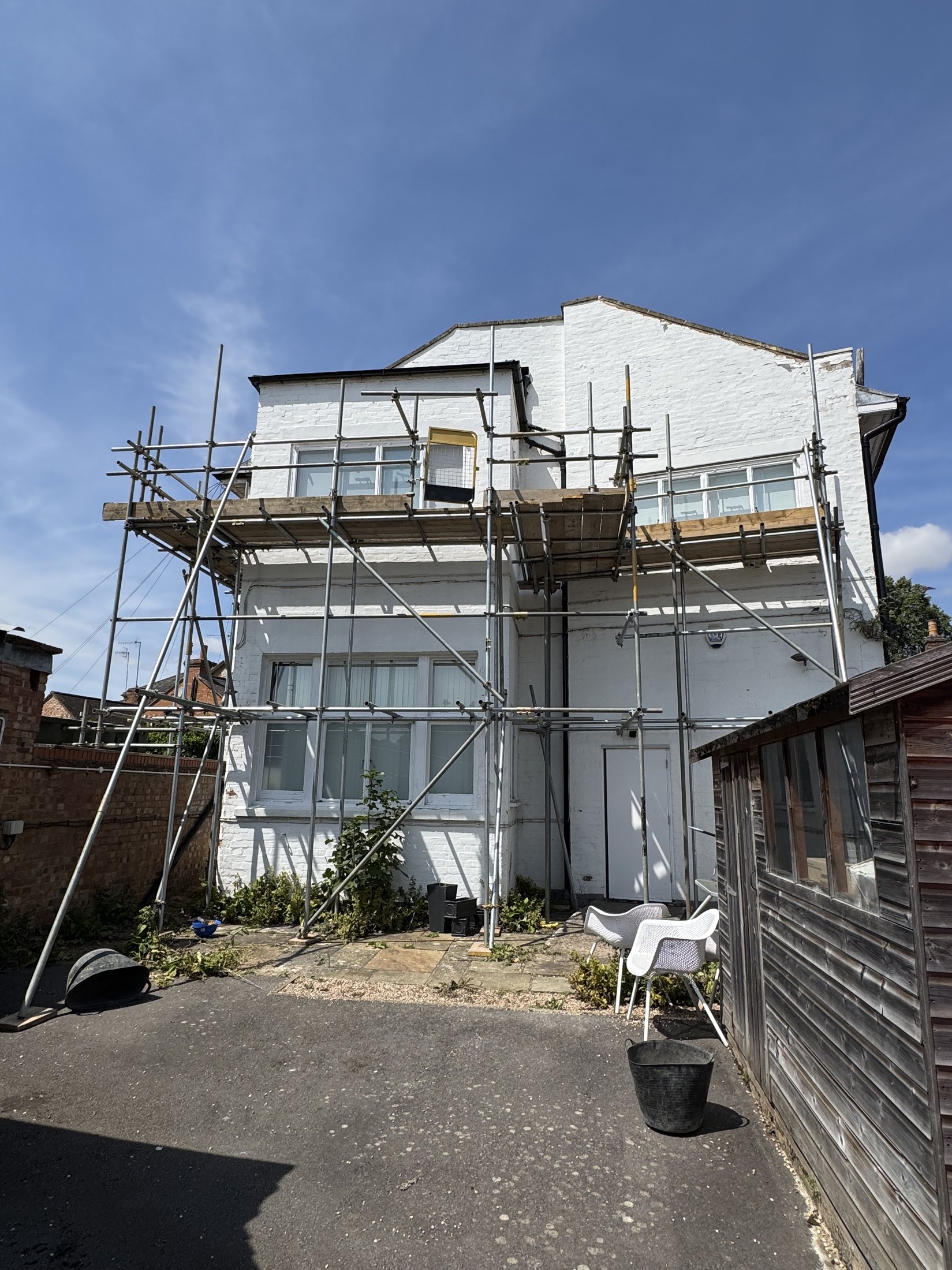 Commercial scaffold elevation
