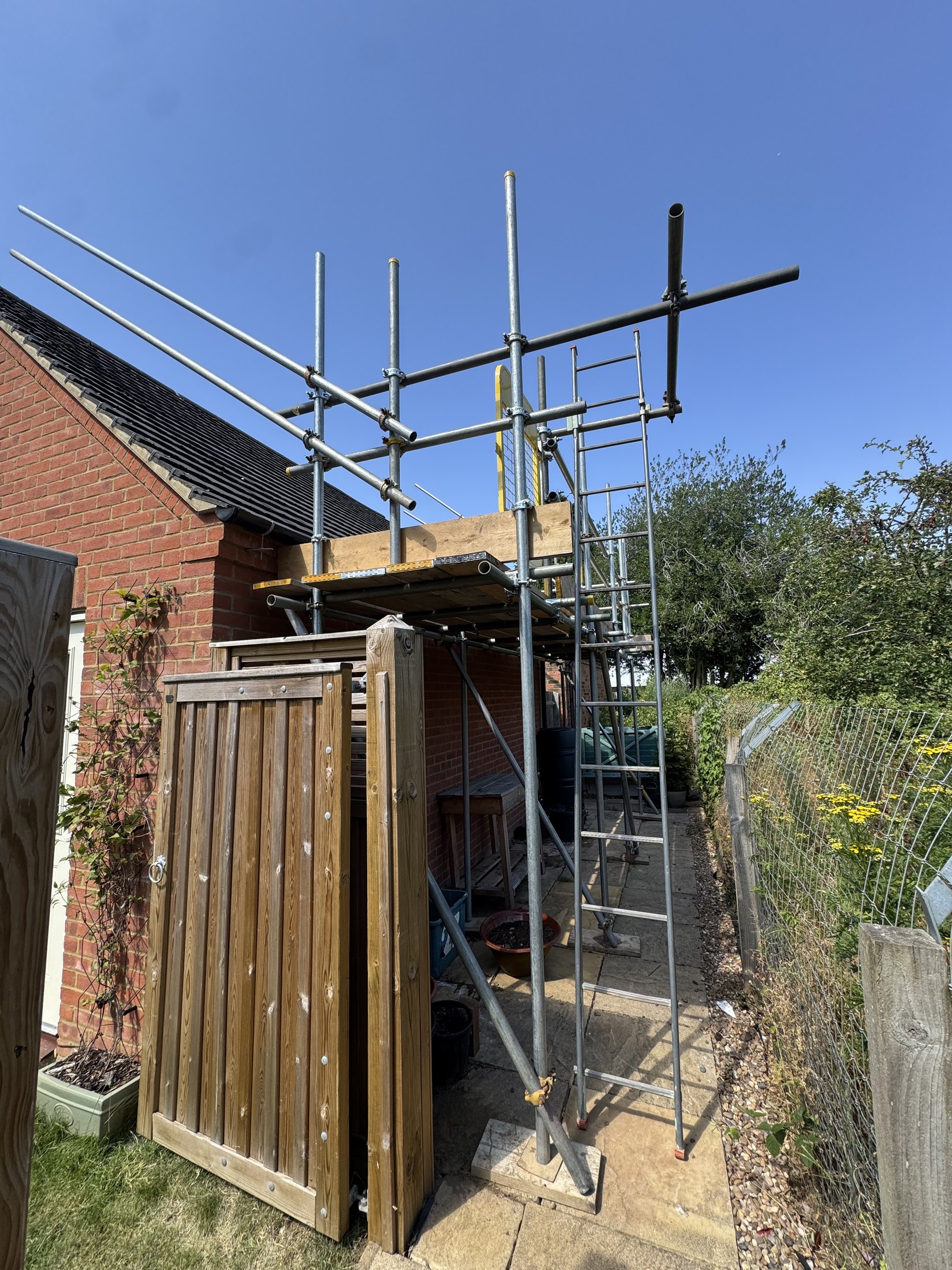 Residential scaffold elevation