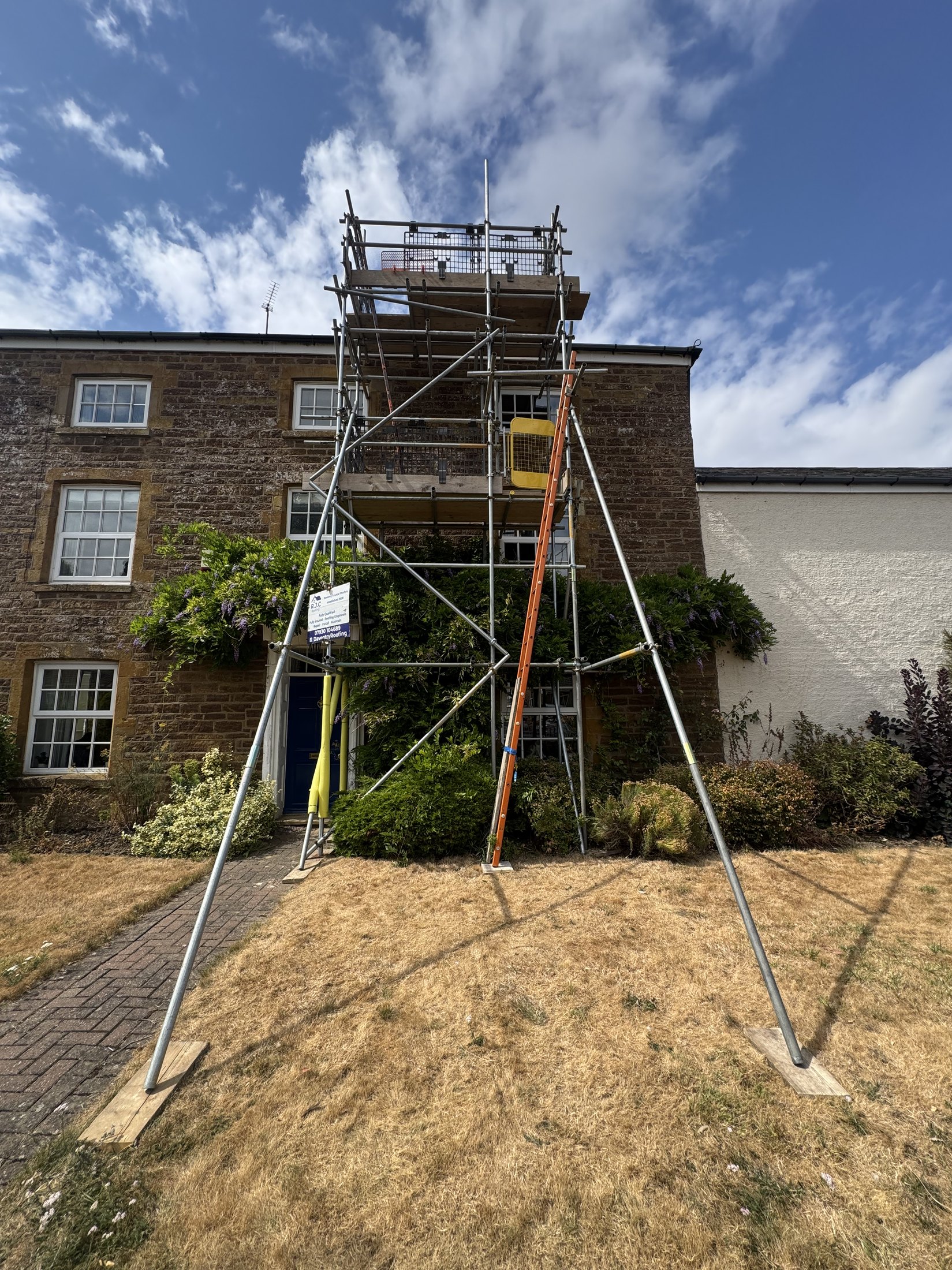 Domestic scaffolding wrap
