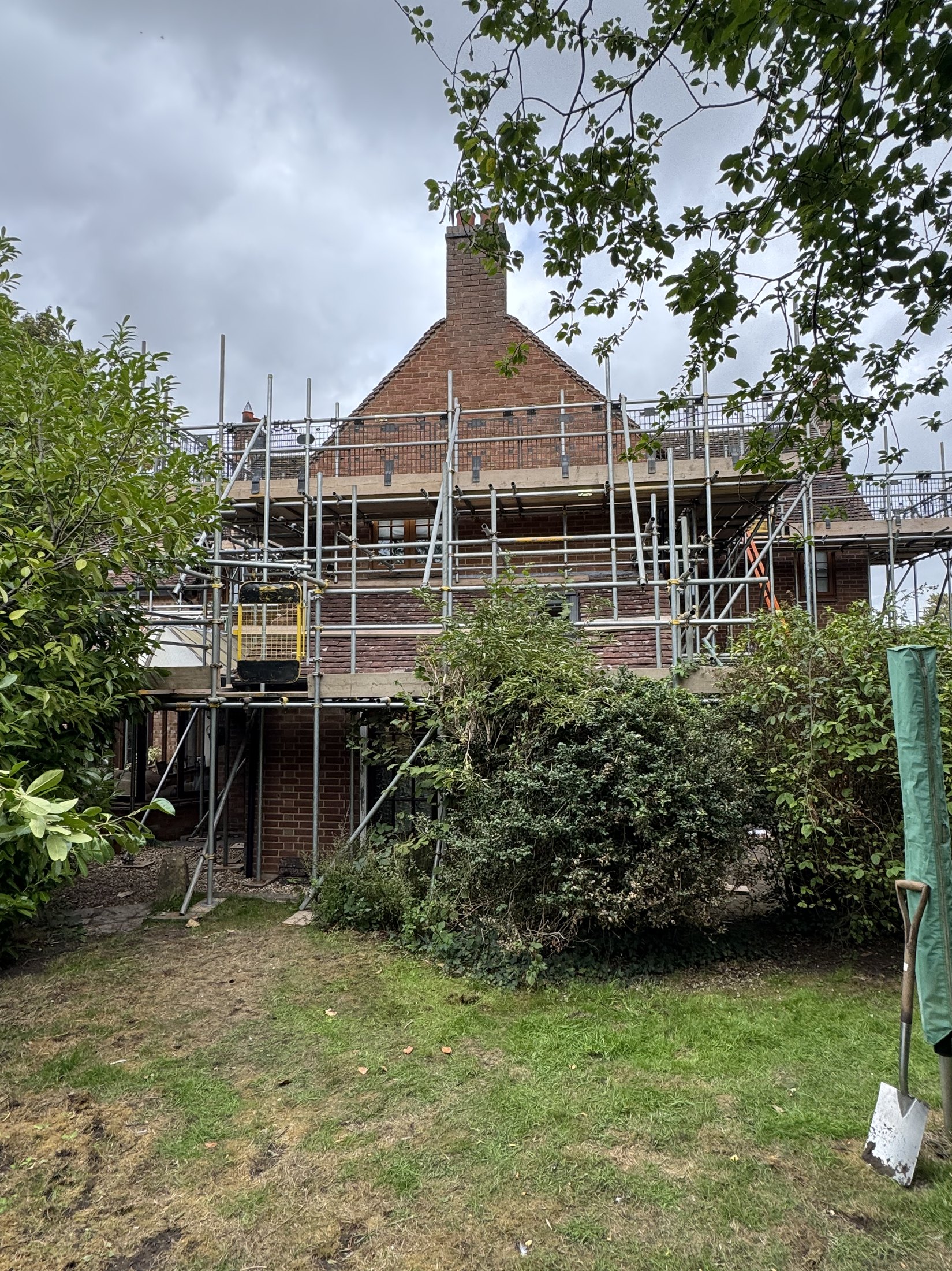 Domestic scaffold wrap